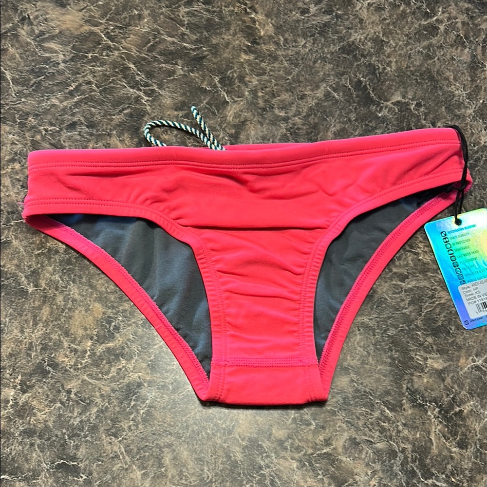 Jolyn Clothing Pink and Gray Bikini Swim
